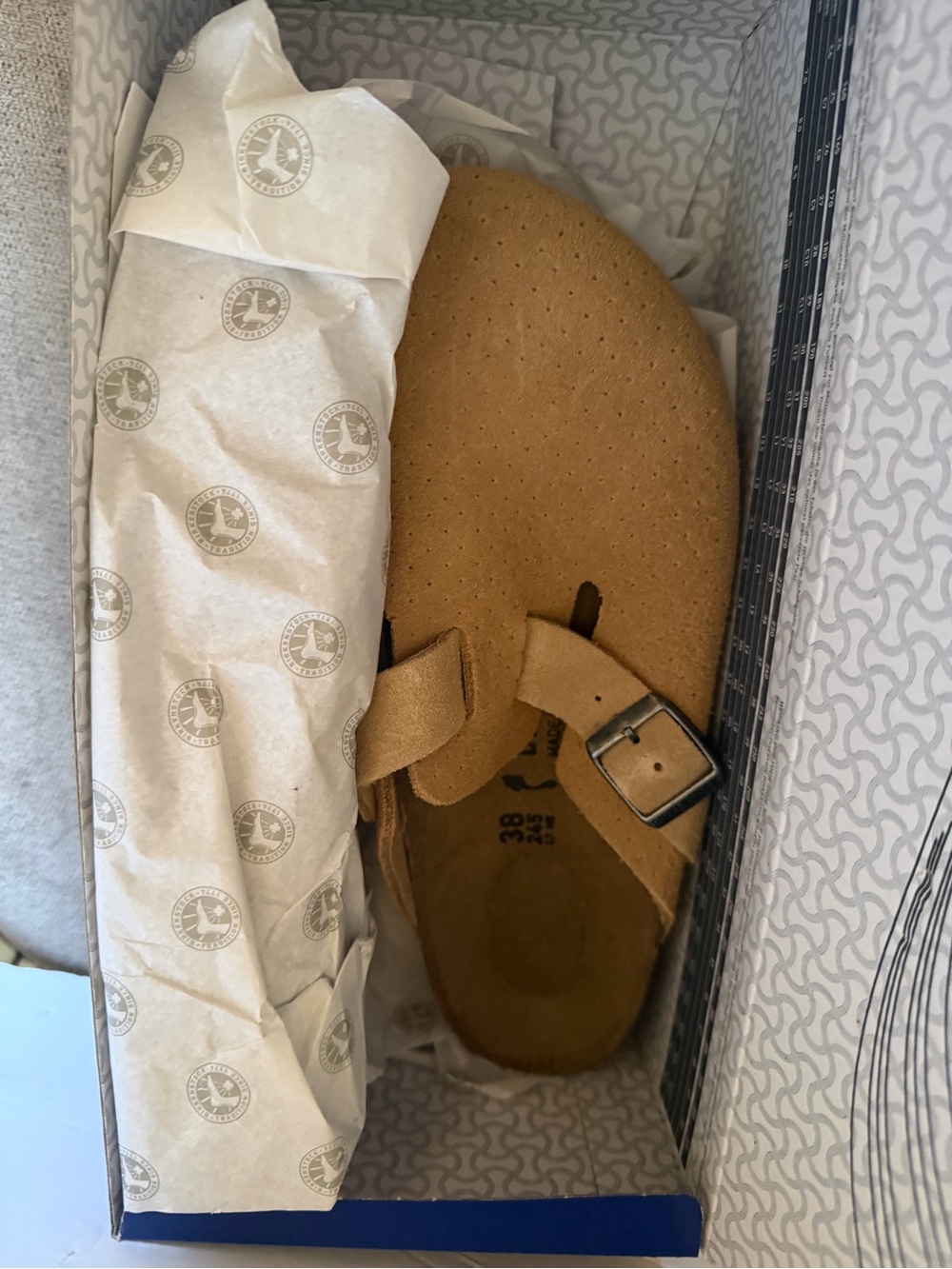 Birkenstock Boston beige suede 7 - Picture 9 of 12